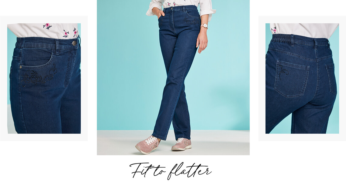 Diamante Trim Stretch Jean